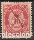 Sellos: NORUEGA-SELLO A&Ntilde;O 1877/1878-CUERNO POSTAL-USADO-DENTADO 14 x 13&frac12;