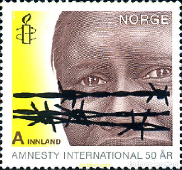 Sellos: 263449 MNH NORUEGA 2011 CENTENARIO DE LA AMNISTIA INTERNACIONAL