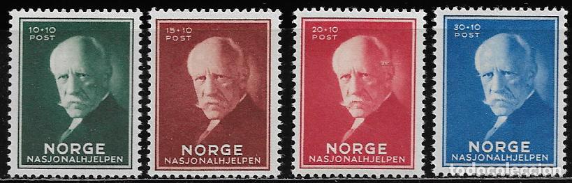 Sellos: NORUEGA 1940, Ivert 199/202 - FRINTJOF NANSEN. MNH.