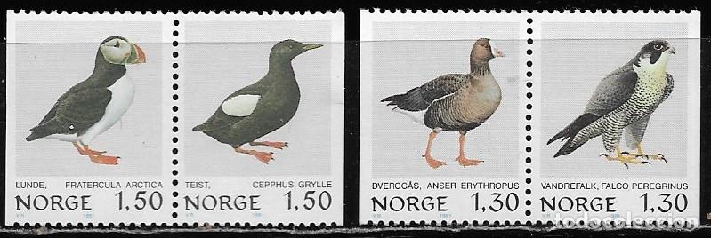 Sellos: NORUEGA 1981, Ivert 783/86 - FAUNA - P&Aacute;JAROS. MNH.