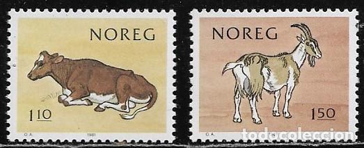 Sellos: NORUEGA 1981, Ivert 790/91 - FAUNA - ANIMALES. MNH.