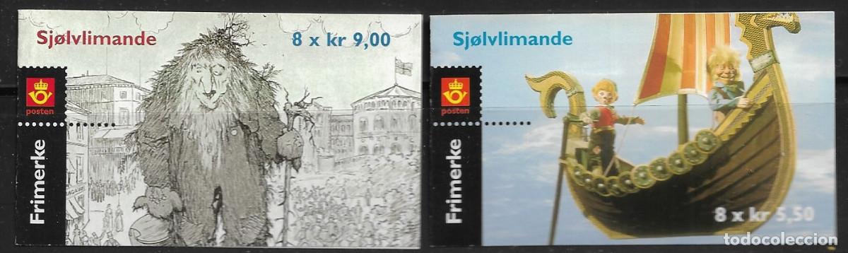 Sellos: NORUEGA 2002, CARNETS Ivert 1375/76 - CUENTOS. MNH.