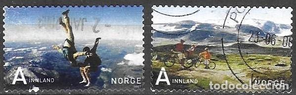 Sellos: SELLOS USADOS DE NORUEGA 2007, YT 1553/ 54