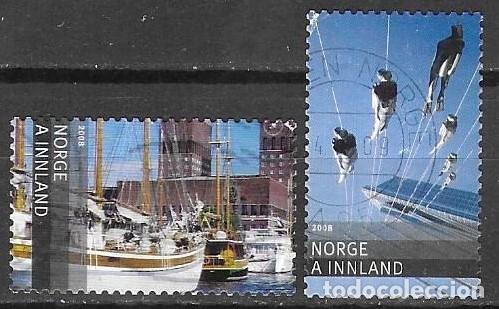 Sellos: SELLOS USADOS DE NORUEGA 2008, YT 1592/ 93