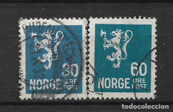 Sellos: noruega 1927-28 sellos usado - 19/24