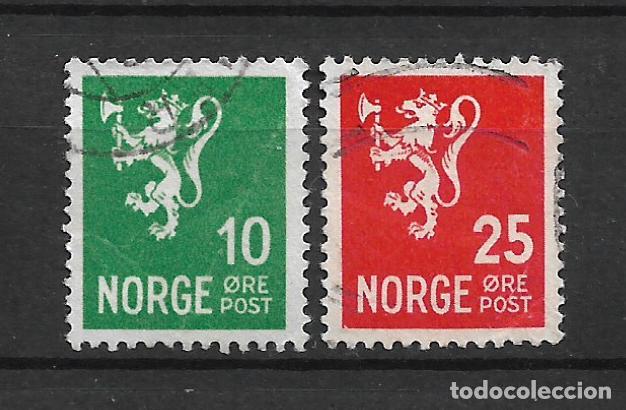 Sellos: noruega 1926-27 sellos usado - 19/24