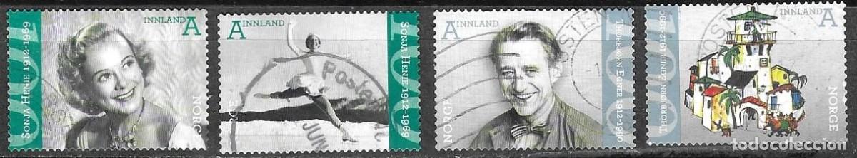 Stamps: SELLOS USADOS DE NORUEGA 2012, YT 1724/ 27