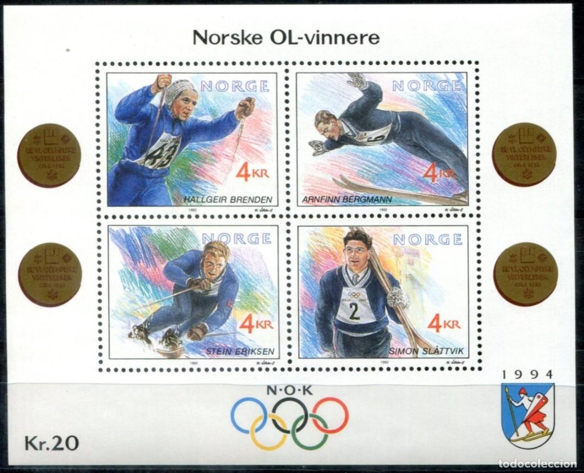 Sellos: HB** NORUEGA 1992, YT 17