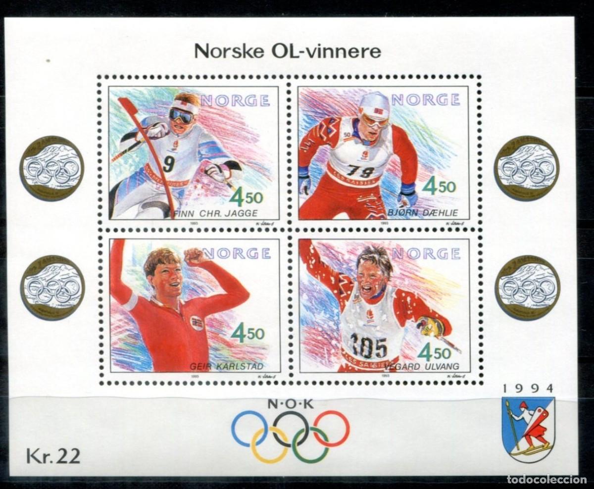 Sellos: HB** NORUEGA 1993, YT 19