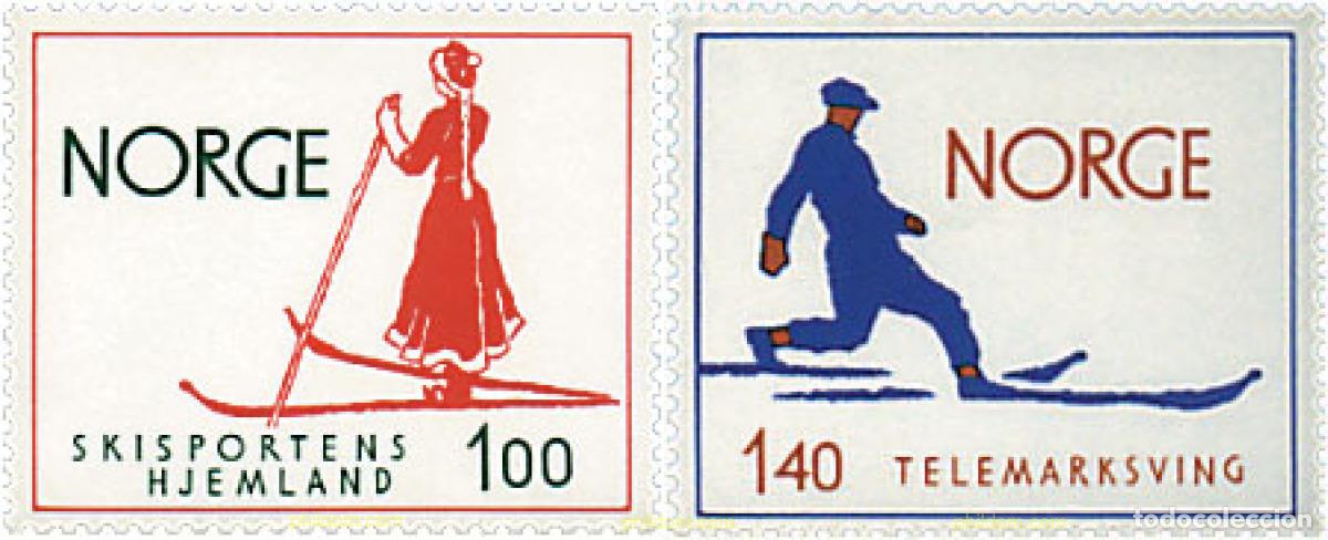 Sellos: 68373 MNH NORUEGA 1975 NORUEGA LA CUNA DEL ESQUI