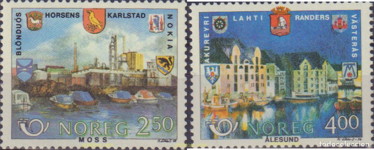 Sellos: 68404 MNH NORUEGA 1986 NORDEN 86. CIUDADES HERMANADAS EN ESCANDINAVIA