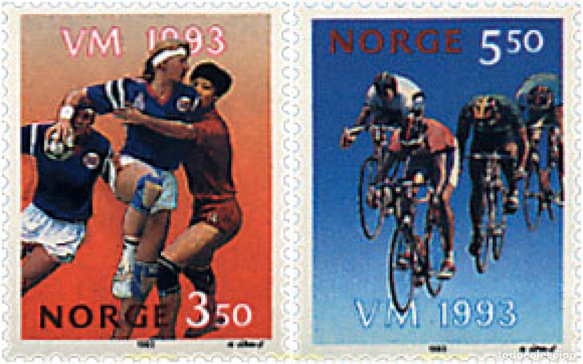 Sellos: 68424 MNH NORUEGA 1993 DEPORTES