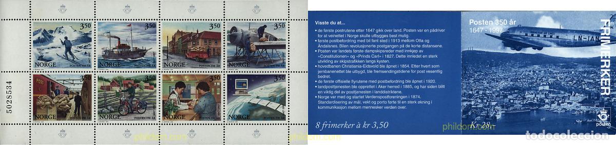 Sellos: 2717 MNH NORUEGA 1996 350 ANIVERSARIO DEL CORREO NORUEGO