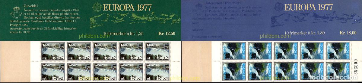 Timbres: 2354 MNH NORUEGA 1977 EUROPA CEPT. PAISAJES