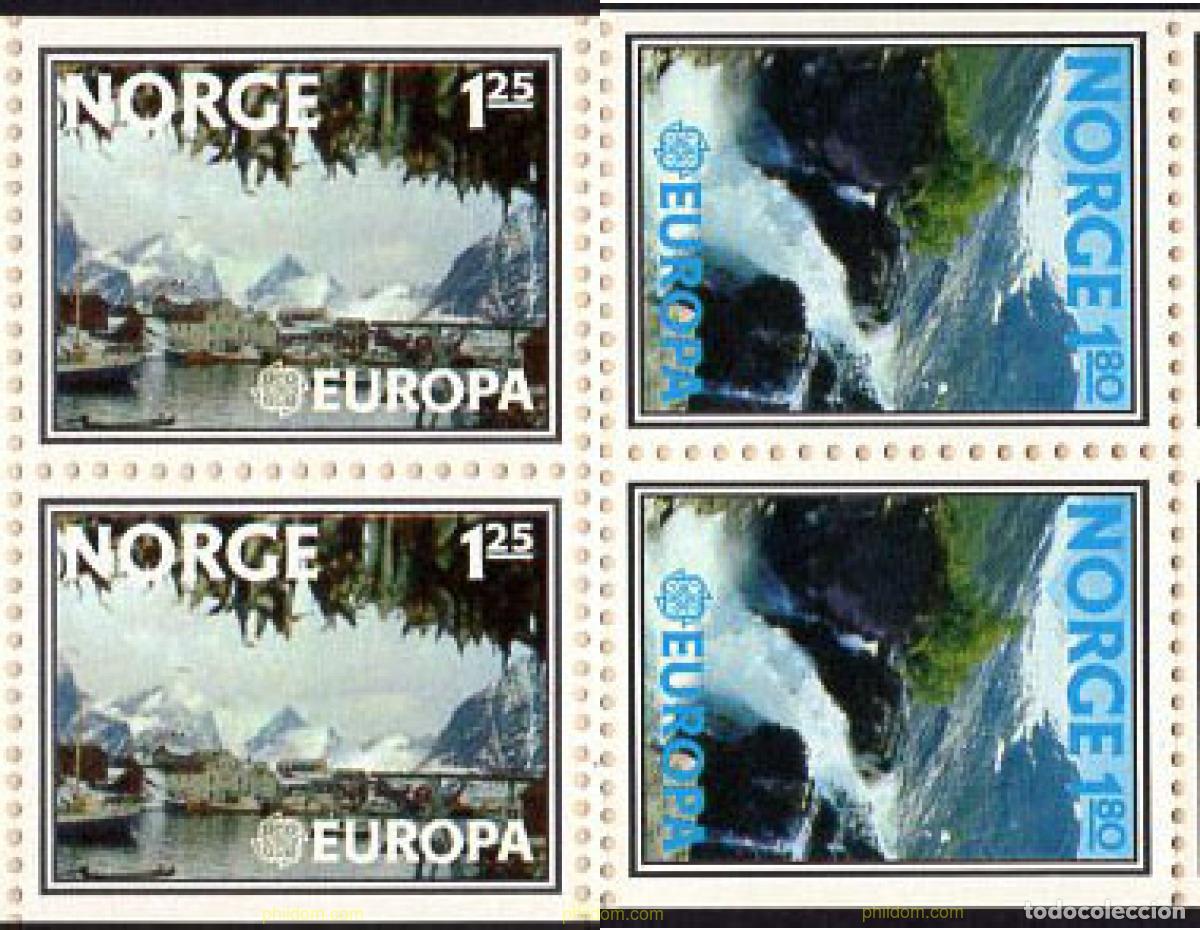 Timbres: 186471 MNH NORUEGA 1977 EUROPA CEPT. PAISAJES