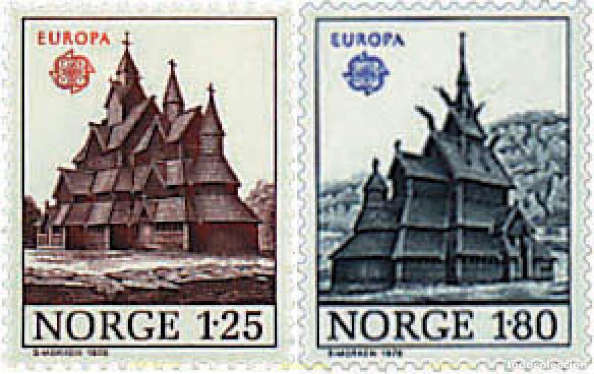 Timbres: 62342 MNH NORUEGA 1978 EUROPA CEPT. ARQUITECTURA