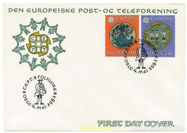 Sellos: 23919 MNH NORUEGA 1981 EUROPA CEPT. FOLCLORE