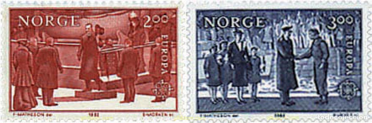 Sellos: 62499 MNH NORUEGA 1982 EUROPA CEPT. HISTORIA