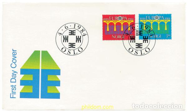 Sellos: 24028 MNH NORUEGA 1984 EUROPA CEPT. 25 ANIVERSARIO DE LA CEPT