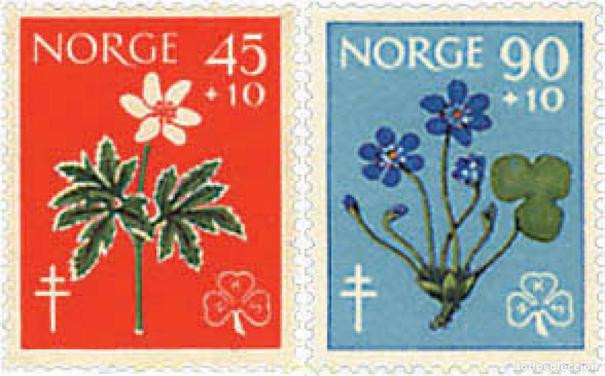 Sellos: 672771 HINGED NORUEGA 1960 ANTITUBERCULOSIS
