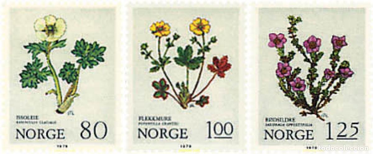 Sellos: 94884 MNH NORUEGA 1979 FLORES ALPINAS