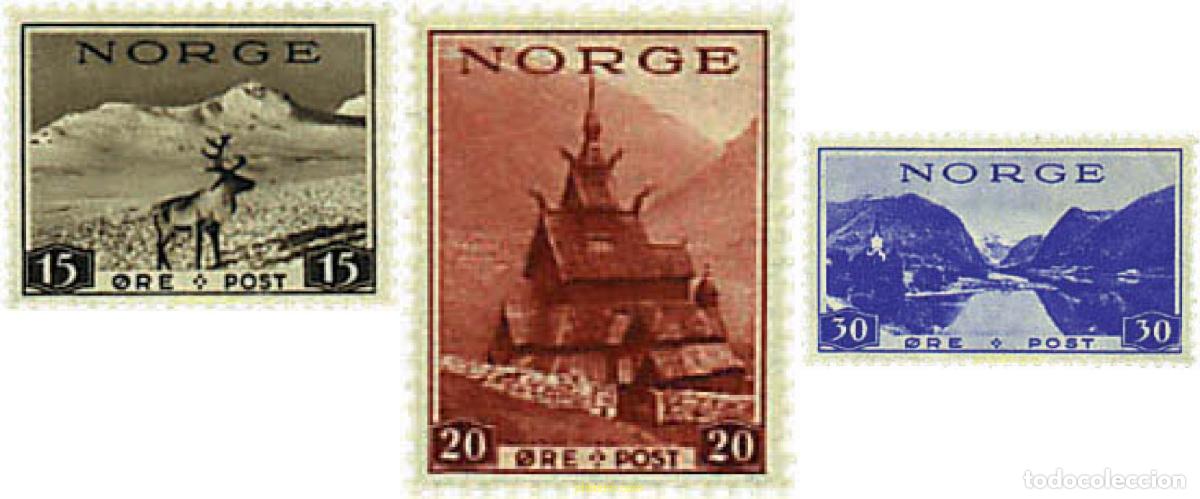 Sellos: 348223 HINGED NORUEGA 1938 TURISMO