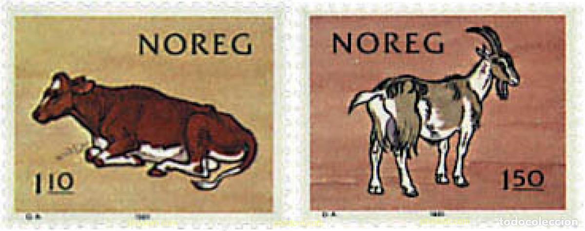 Sellos: 68390 MNH NORUEGA 1981 CENTENARIO DE LA ASOCIACION DE PRODUCTOS LACTEOS