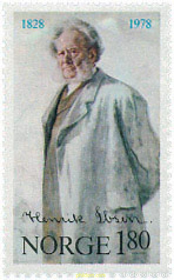 Sellos: 367070 MNH NORUEGA 1978 CENTENARIO DEL NACIMIENTO DE HENRIK IBSEN