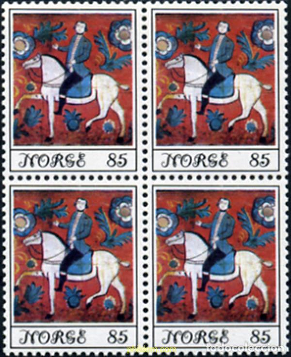 Sellos: 317519 MNH NORUEGA 1974 ARTE POPULAR NORUEGO