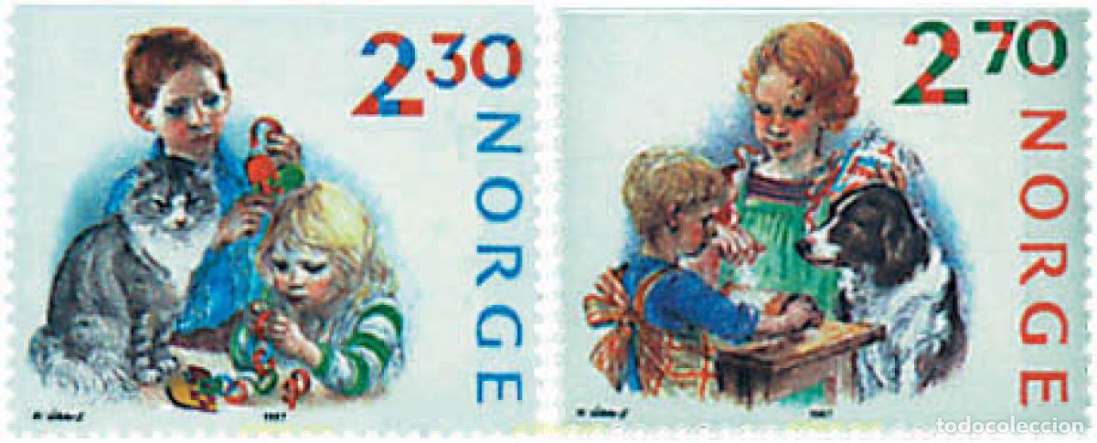 Sellos: 68409 MNH NORUEGA 1987 NAVIDAD