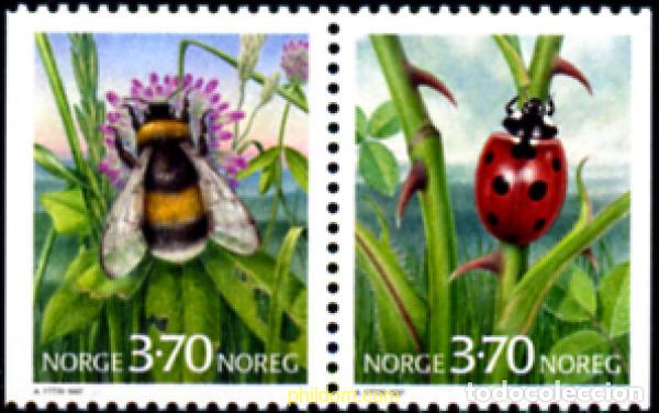 Sellos: 121855 MNH NORUEGA 1997 INSECTOS