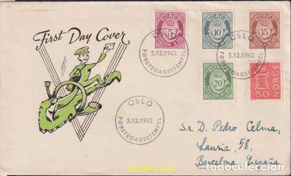 Sellos: 406721 MNH NORUEGA 1962 CIFRA
