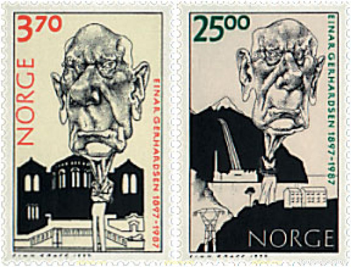 Sellos: 35823 MNH NORUEGA 1997 CENTENARIO DEL NACIMIENTO DE EINAR GERHARDSEN
