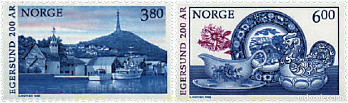Sellos: 35735 MNH NORUEGA 1998 BICENTENARIO DE LA CIUDAD DE EGERSUND