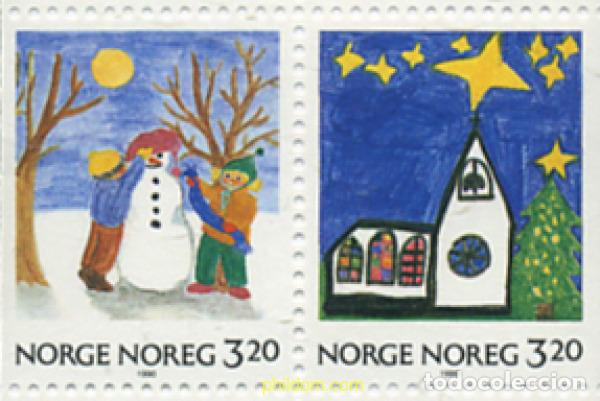 Sellos: 121596 MNH NORUEGA 1990 NAVIDAD