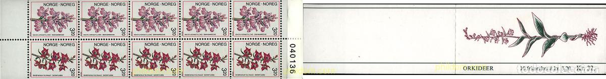 Sellos: 2910 MNH NORUEGA 1990 ORQUIDEAS