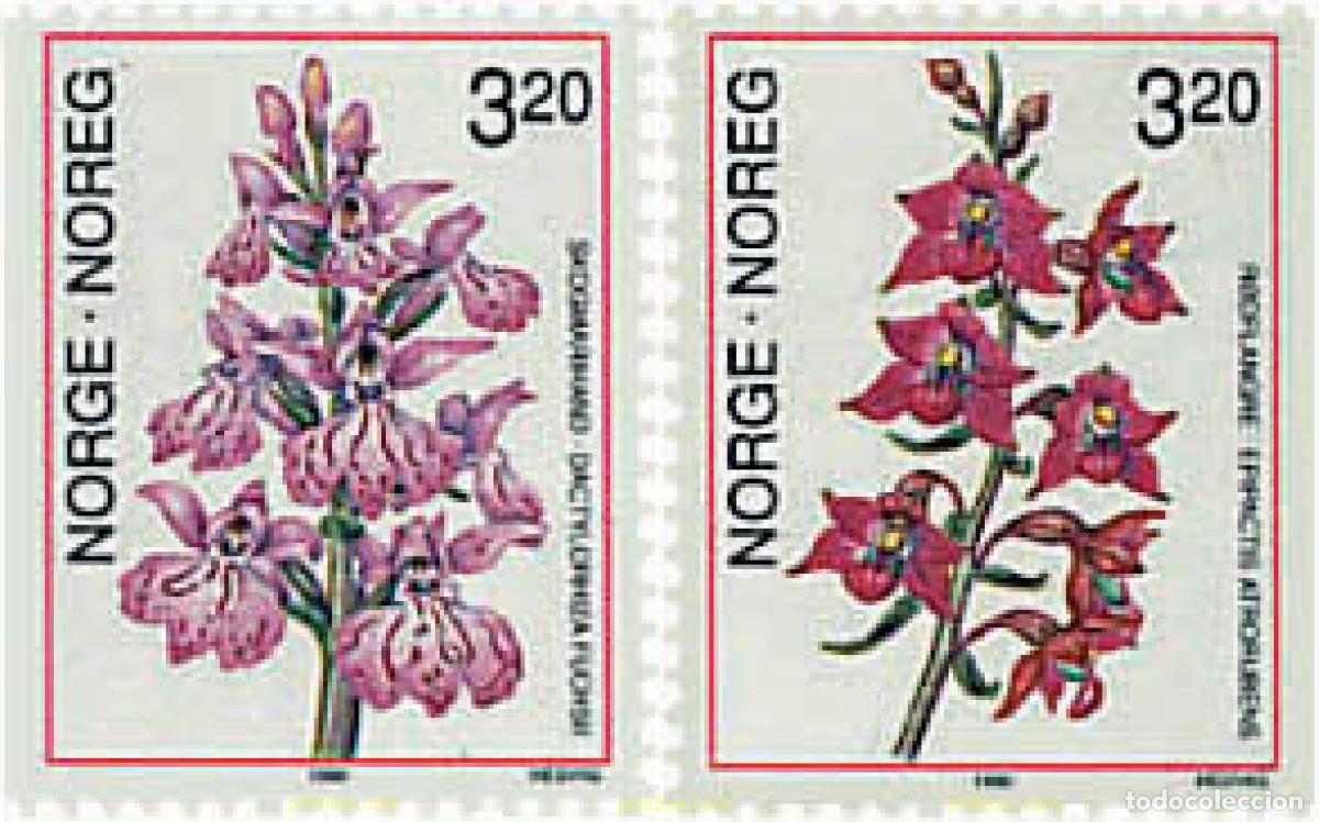 Sellos: 94897 MNH NORUEGA 1990 ORQUIDEAS