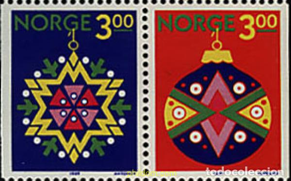 Sellos: 121577 MNH NORUEGA 1989 NAVIDAD