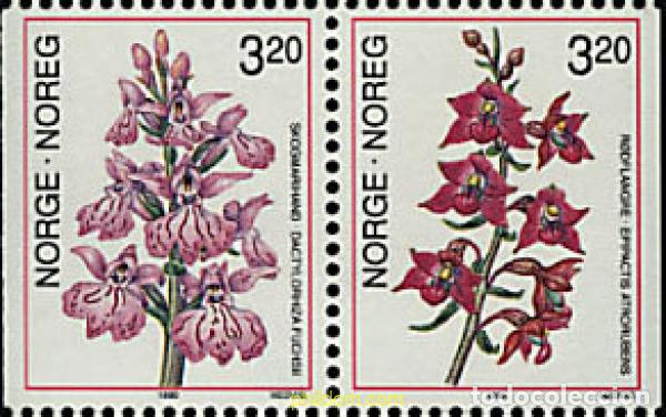 Sellos: 121586 MNH NORUEGA 1990 ORQUIDEAS