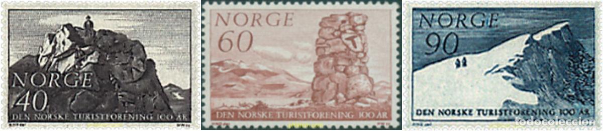Sellos: 68369 MNH NORUEGA 1968 CENTENARIO DE LA ASOCIACION NACIONAL DE TURISMO