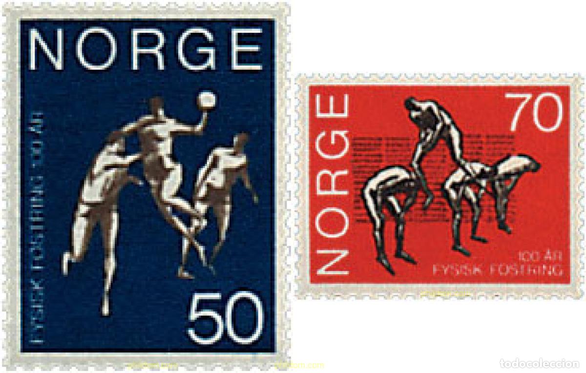 Sellos: 229365 HINGED NORUEGA 1970 CENTENARIO DE LA ESCUELA DE AGRICULTORES