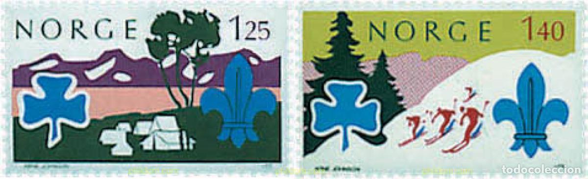 Sellos: 231993 HINGED NORUEGA 1975 JAMBOREE MUNDIAL EN LILLEHAMMER