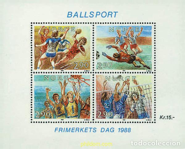 Sellos: 52136 MNH NORUEGA 1988 DIA DEL SELLO