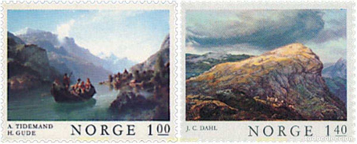 Sellos: 68371 MNH NORUEGA 1974 PAISAJES
