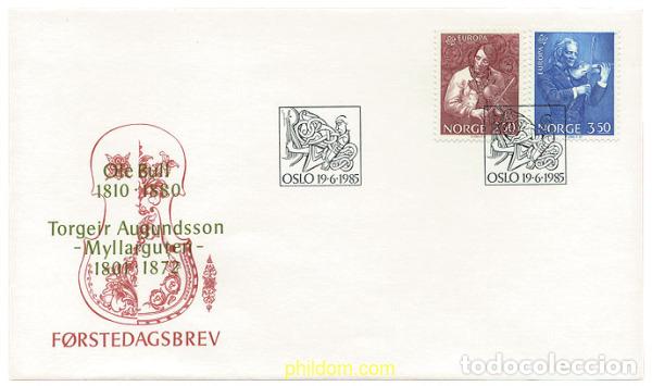 Sellos: 24064 MNH NORUEGA 1985 EUROPA CEPT. A&Ntilde;O EUROPEO DE LA MUSICA
