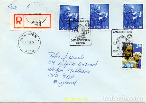 Sellos: 265292 USED NORUEGA 1985 EUROPA CEPT. A&Ntilde;O EUROPEO DE LA MUSICA