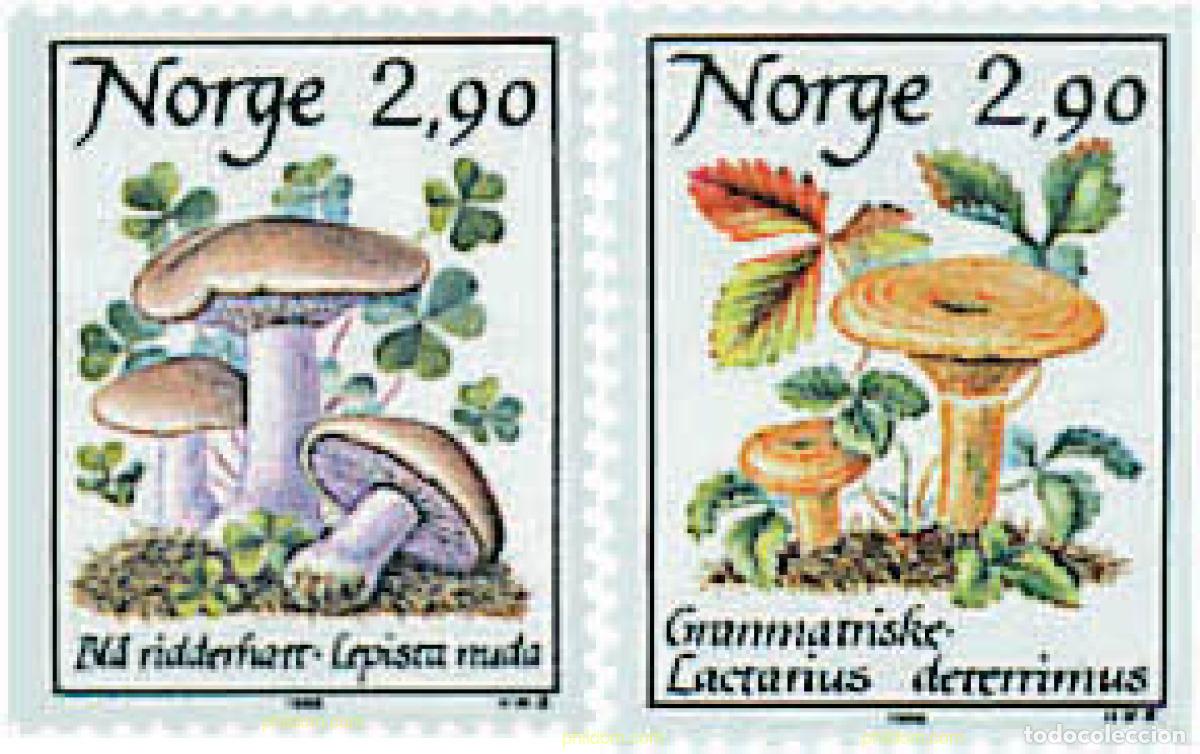 Sellos: 35076 MNH NORUEGA 1988 SETAS