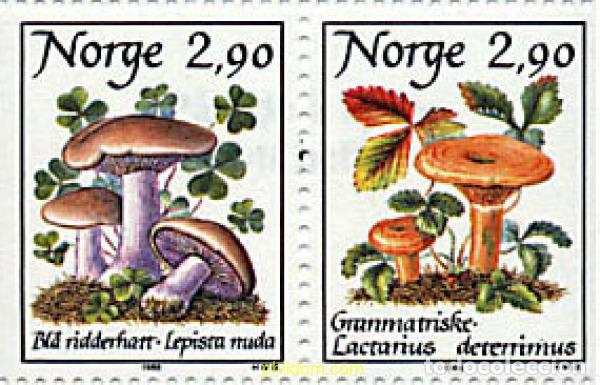 Sellos: 348441 MNH NORUEGA 1988 SETAS
