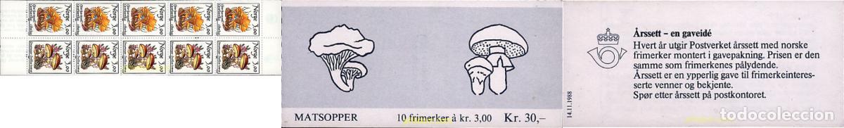 Sellos: 3429 MNH NORUEGA 1989 SETAS
