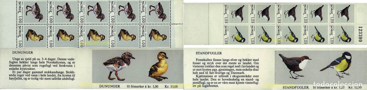 Sellos: 2514 MNH NORUEGA 1980 AVES